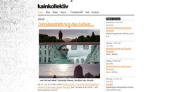 Desktop Screenshot of kainkollektiv.de