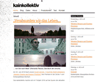 Tablet Screenshot of kainkollektiv.de